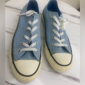 Light Blue Canvas Sneakers by Converse women’s 6 or mens 4